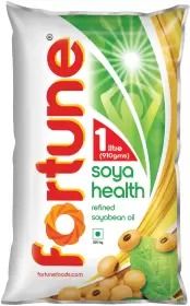 FORTUNE Soya health refined Soyabean Oil Pouch (Soyabean Tel)  (1 L)