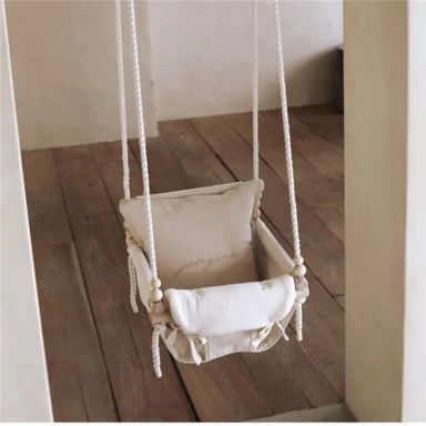 Small Cozy Hanging Basket Swing Chair for Kids - Indoor Climbers & Play Structures with Soothing, Magical, and Fun Features for Autumn Playtime