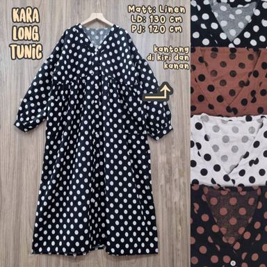 Kara Polka Midi - Sleeve