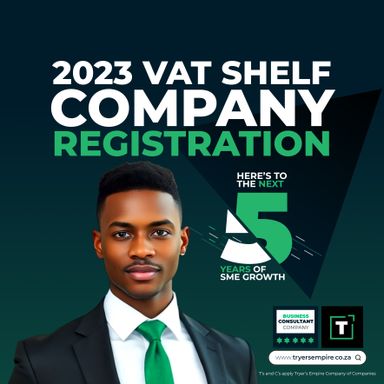 2023 VAT SHELF (incl. TCC, PAYE & VAT) - Company Registration