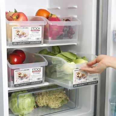 1 Pc Clear Plastic Refrigerator Food Storage Container