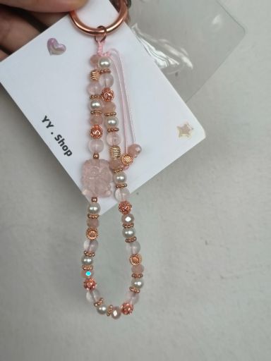 HR04 Clear & Rose Quartz 