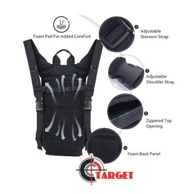 3L Hydration Pack Black