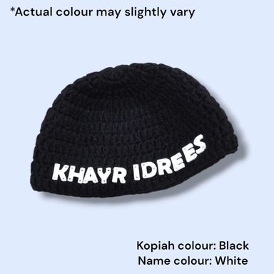 [PREORDER] Kopiah with Printed Initials/Name