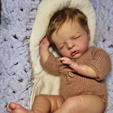 20 Inch 50cm Newborn Baby Doll With Realistic Veins Lifelike Handmade Vinyl Reborn Dolls Sleeping Baby 