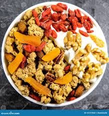 JD’s Porridge or Cereal of the day topped w/ Dried Fruit, Nuts & Seeds, Fresh Fruit Plate, Fruit Juice, Coffee or Tea