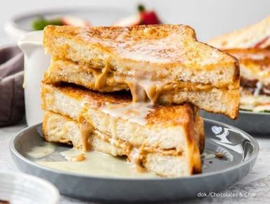 Roti Bakar (Peanut Butter, Kaya Butter, Kaya Peanut)