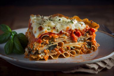 Lasagne de bœuf salade verte