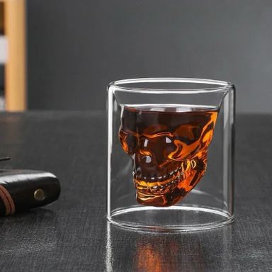 Tasse en Verre en Forme de Skull