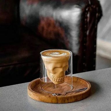 Tasse en Verre en Forme de Skull