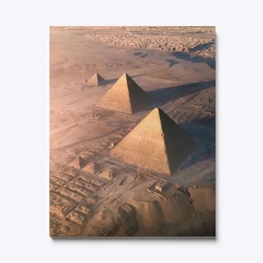 Pyramids Giza canvas paint