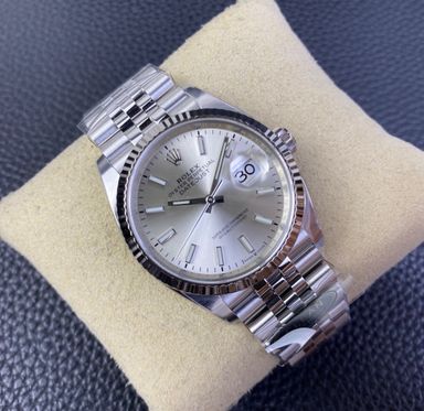 Super Clone Datejust 36 Silver Baton Dial