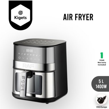 5L Digital Air Fryer with Visible Window