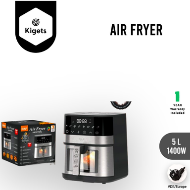 5L Digital Air Fryer with Visible Window