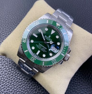 Super Clone Submariner Date Hulk 116610LV Green Dial Green Ceramic Bezel 904L Steel Case & Oyster Bracelet - 3235 Movement