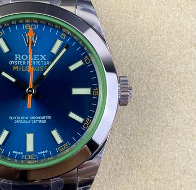 Super Clone Milgauss Blu Dial - Ref 116400GV - assembled watch