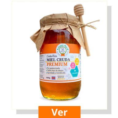 Miel Cruda Premium Frasco Decorado con Palito Mielero (1 Kilo)