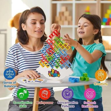 Trendy Blocks Game,Pack of 18