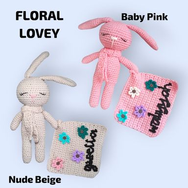 [PREORDER] Customised Name Lovey Bunny