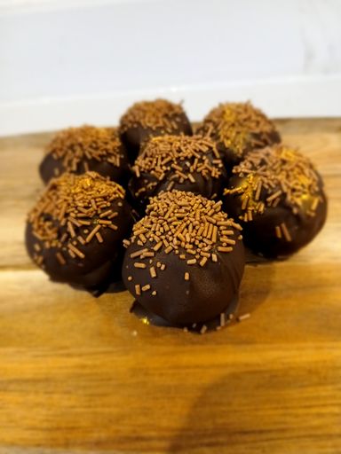 Dark Chocolate Covered Marzipan Bites