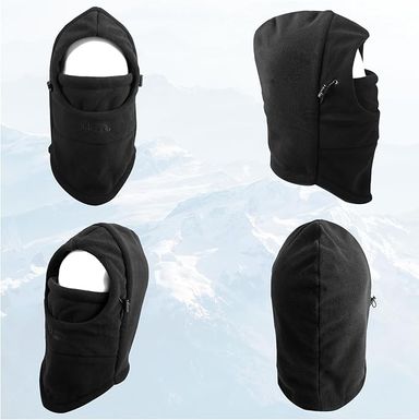 Men's Windproof Fleece Balaclava with Ear Protection – Winter Riding Hat