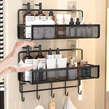 2pc set Portable Hanging Wall-mounted Storage Rack