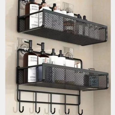 2pc set Portable Hanging Wall-mounted Storage Rack