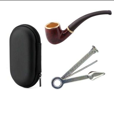 Pipe en Résine de Qualité avec Accessoires d'Entretien et Pochette