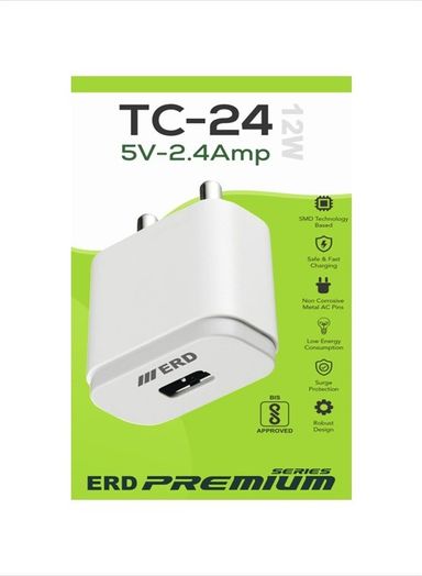 ERD TC-24 2.4Amp. Mobile Charger (USB Dock Only)