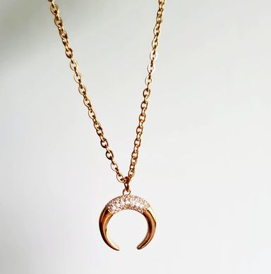 Moon Zirconia Necklace 