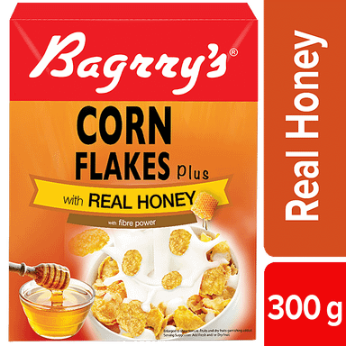 Bagrry's Cornflakes Real Honey, 300gm Box