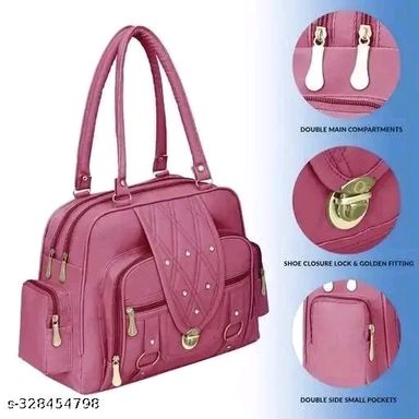 MINATI PU HAND BAG pink weman standard 