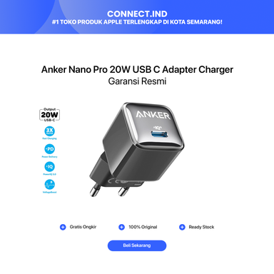 ANKER 20W ADAPTER CHARGER NANO PRO