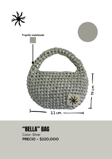 "Bella" Bag Silver