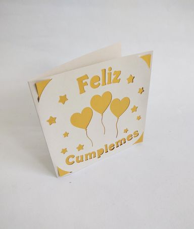 Tarjeta de feliz cumplemes