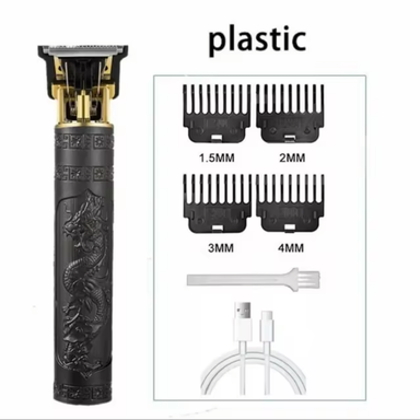 Haircut Razor for Men Rechargeable Clipper Shaver Adult Electric Vintage Clipperrazor Home USB Charging Barber Shop Black Dragon