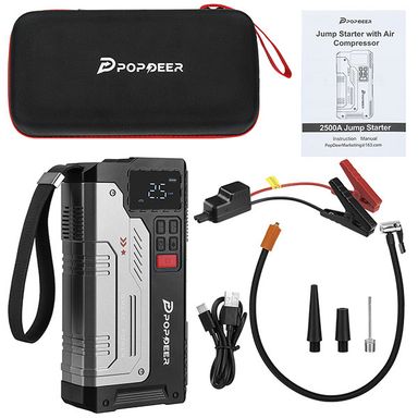 Arrancador de Emergência + Compressor POPDEER PD-JA1 20000mAh