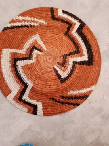 Small hand weaved open basket