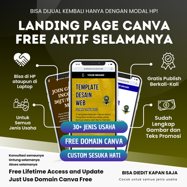 30+ Template Landing Page Canva Aktif Selamanya