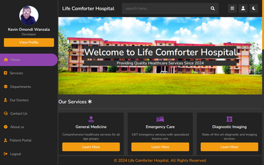 Hospital management system Website 