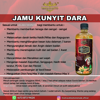 JAMU KUNYIT DARA 1.5L