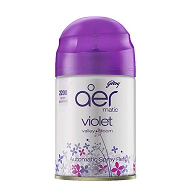 Godrej Aer Matic Refill, Air Freshener Violet Valley Bloom (225 ml) Refill