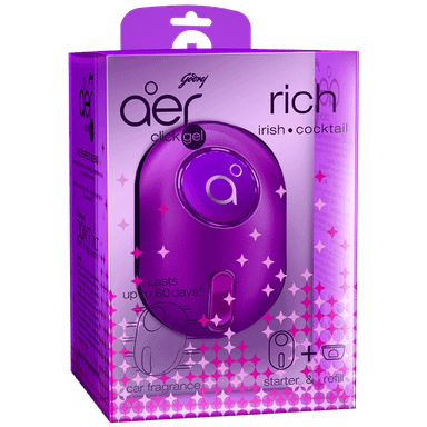 Godrej Aer Click Gel Rich Irish Cocktail (Device + Refill 10G)