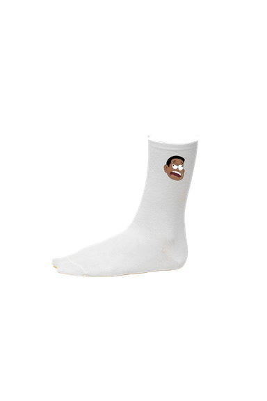 White Logo Socks