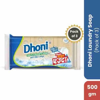 Dhoni Laundry Soap (Pack of 3), 500gm