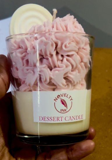 Cherry dessert candle