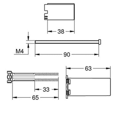 GROHE Rapido Smartbox Universal Extension Set Single-Lever Mixers, 25 mm Chrome