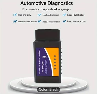 Compact OBD2 Car Diagnostic Scanner - USB Powered, No Battery Required