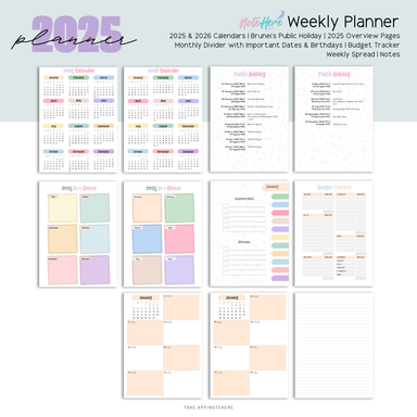 2025 Planner: Weekly Planner