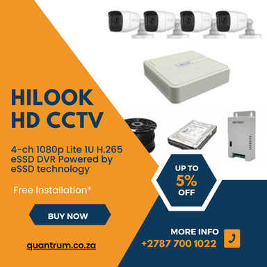 4Ch HIKVision Security Cameras